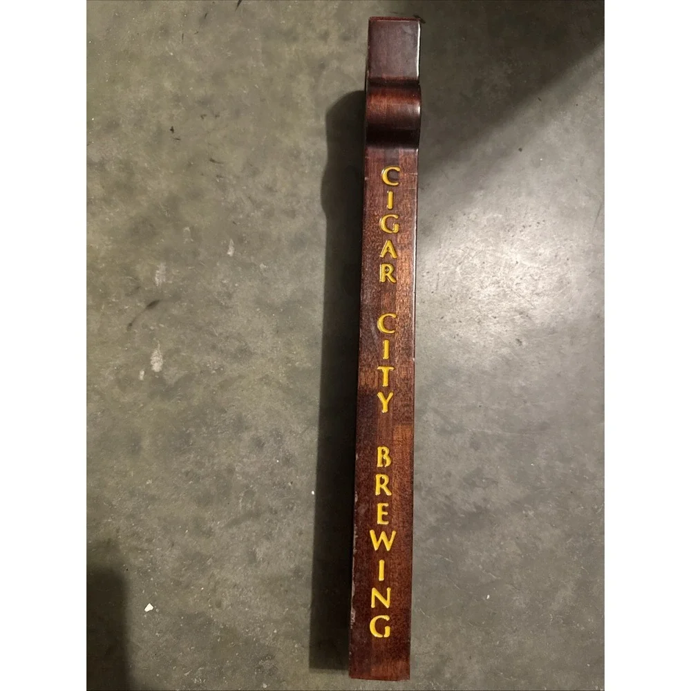 Cigar City Brewing Double Sided Brew Wooden Tap Handle 12 1/2